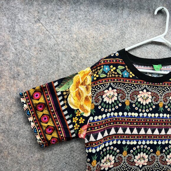 FARM Rio Black Graphic Short Sleeve T-Shirt - Picture 10 of 12